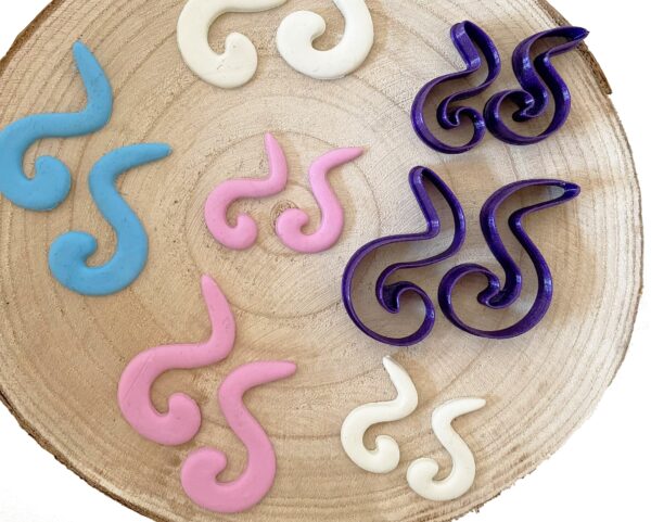 Polymer Clay Abstract Earing Cutter Set