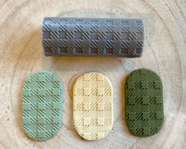 Polymer Clay Checkered Texture Roller