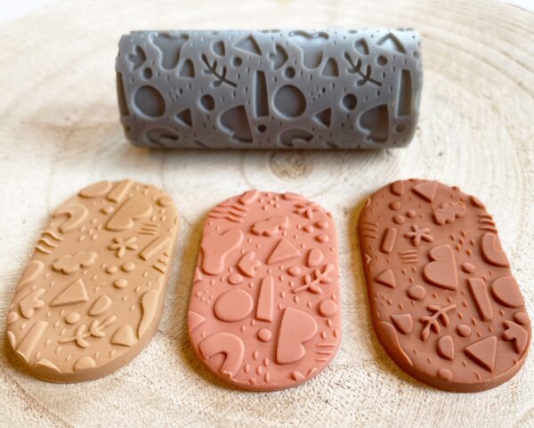 Polymer Clay Rustic Shapes Texture Roller 2