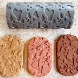 Polymer Clay Rustic Shapes Texture Roller