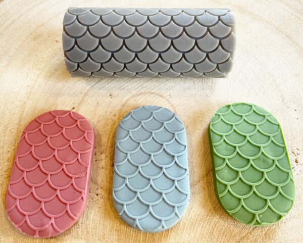 Polymer Clay Scales Debossed Texture Roller 2