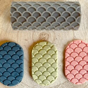 Polymer Clay Scales Embossed Texture Roller