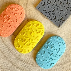 Polymer Clay 90s Style Texture Stamp