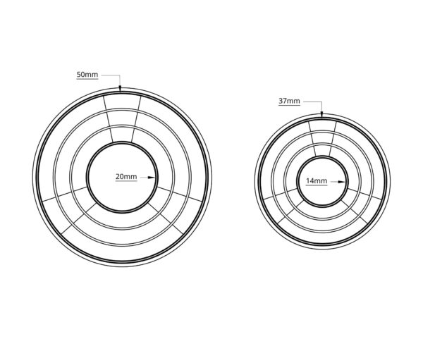 Polymer Clay Concentric Circles Cutter 2