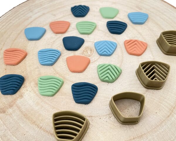 Polymer Clay Embossed Studs Cutter Set 3