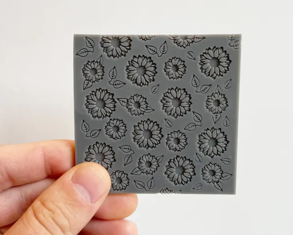 Polymer Clay Sunflower Texture Stamp 2