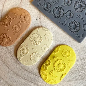 Polymer Clay Sunflower Texture Stamp