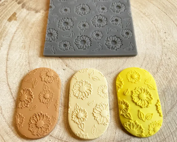 Polymer Clay Sunflower Texture Stamp 4