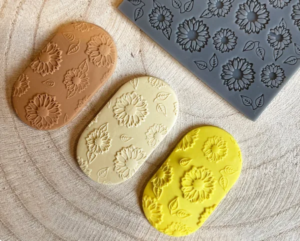 Polymer Clay Sunflower Texture Stamp