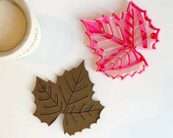 Polymer Clay Autumn Leaf Trinket Dish Cutter