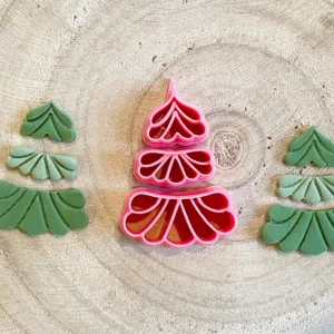 Polymer Clay Christmas Tree Cutters Set