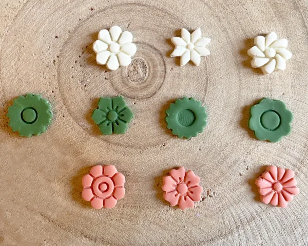 Polymer Clay Flower Studs Cutter Set of 10 3