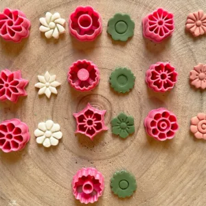 Polymer Clay Flower Studs Cutter Set of 10