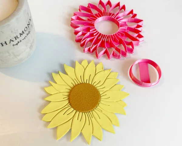 Polymer Clay Sunflower Trinket Dish Cutter 2